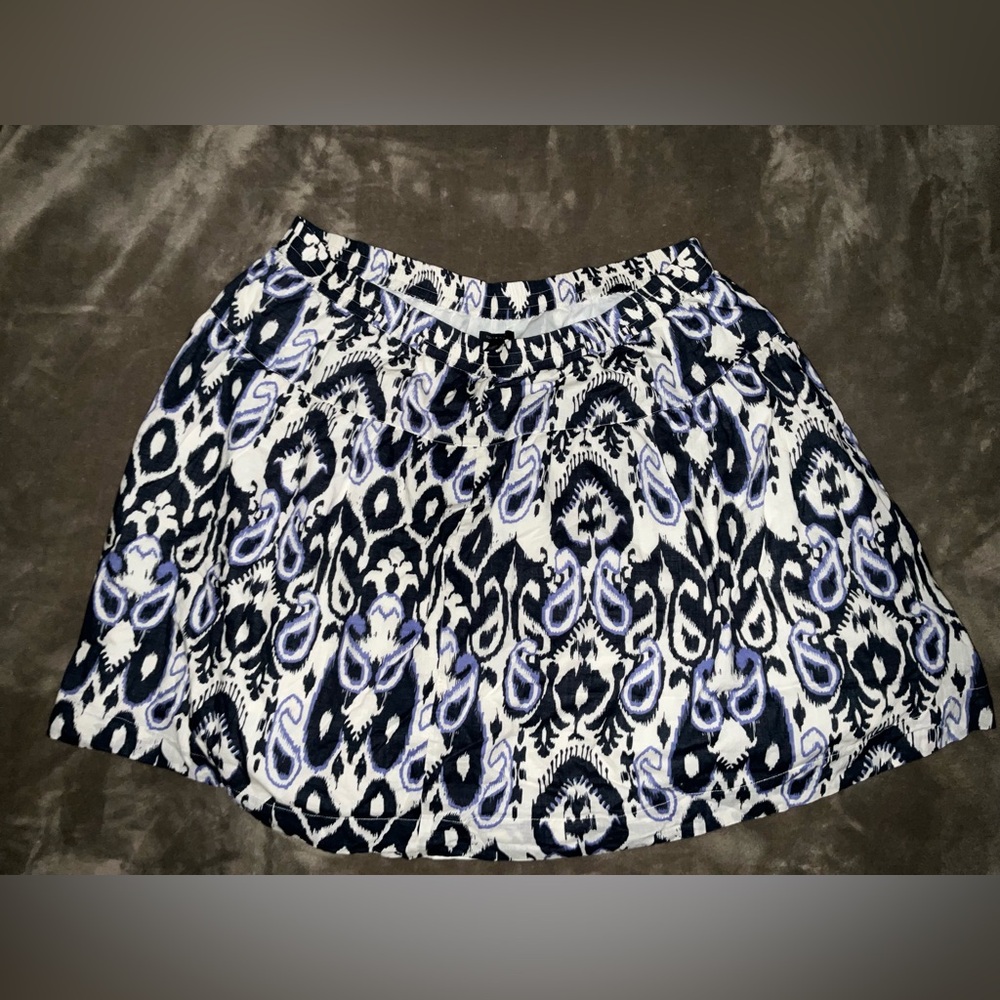 Tommy Hilfiger Black and White Bubble Mini Lined Skirt